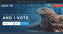 Desktop Screenshot of climatehawksvote.com
