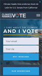 Mobile Screenshot of climatehawksvote.com
